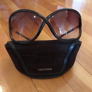 Tom Ford oversized soft round sunglasses